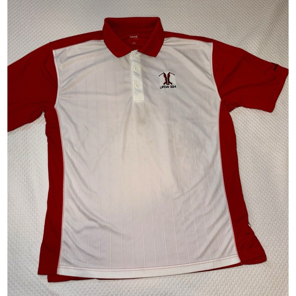 UFCW 324 Charity Golf Tournament Polo Size Large Ashcroft Label